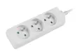 Разклонител Lanberg power strip 1.5m, 3 sockets, french quality-grade copper cable, white