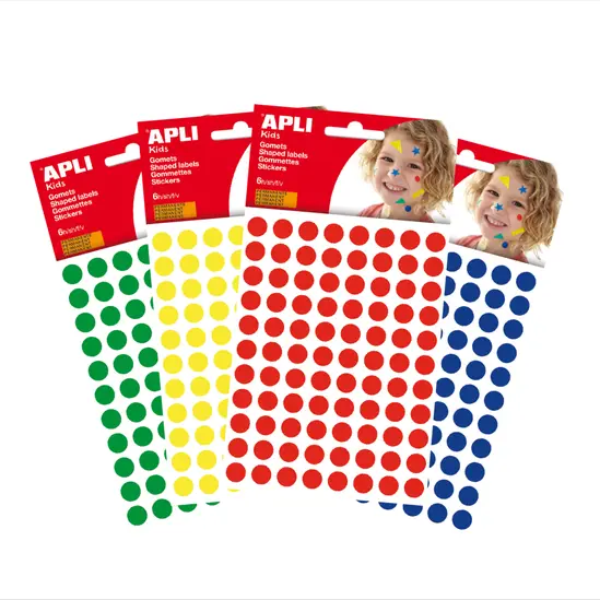 Ценови етикети кръгче ф 10.5 мм на лист