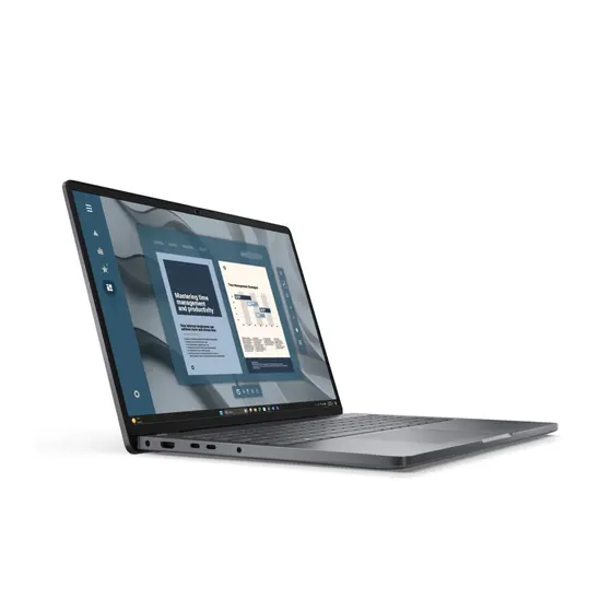Лаптоп Dell Pro 16 PC16255, AMD Ryzen 5 220, 16.0" FHD+(1920x1200) IPS, AG, 300nits AG, 1x8GB, DDR5, 5600 MT/s, 512 GB SSD, AMD Radeon 740M, FHD HDR + IR Cam and Mic, Wi-Fi 6E, FPR, Backlit Kb, Win 11 Pro, 3Y PS, Magnetite + Dell Pro 14-16 Premium Slim Ba