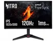 Монитор Acer Nitro VG240YGbip, 23.8'' FHD (1920x1080) IPS, ZeroFrame, 120Hz, 1ms (VRB), AdaptiveSync, 250nits, HDMI, DP, VisionCare, Energy Class C, Black, 2Y