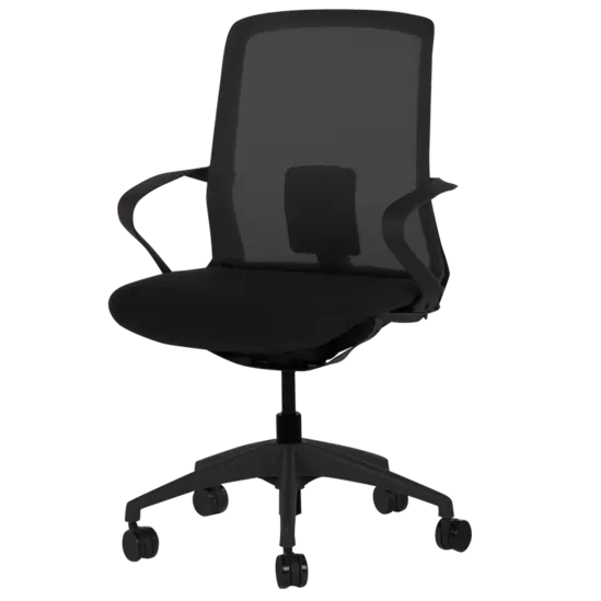 Работен стол Ирини -снимка отстрани, ергономичен