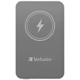 Външна батерия Verbatim MCP-5GY Power Pack 5000 mAh with UBS-C® PD 20W  Magnetic Wireless Charging 15W Grey