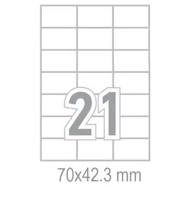 Самозалепващи етикети 70x42.3 21 бр.