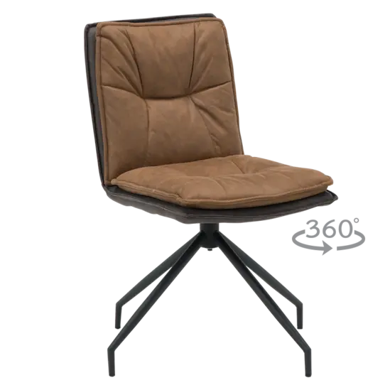 Трапезен стол АРОН- кафяв цвят