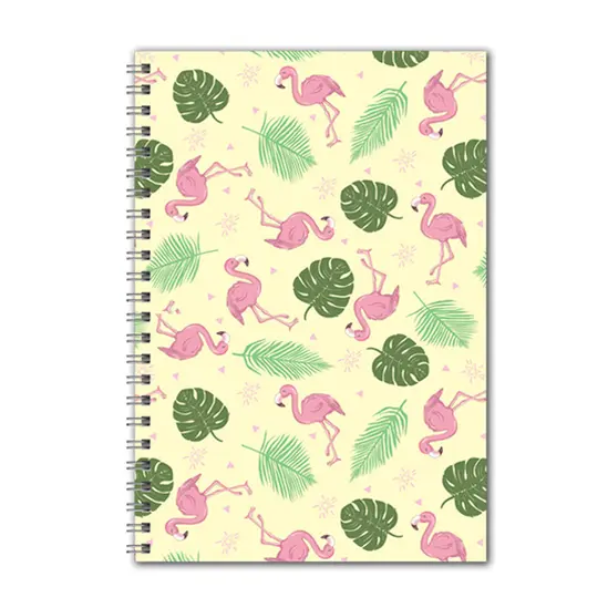 Комплект бележници със спирала DESIGNS- с фламинго