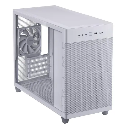 Кутия за компютър Asus Prime AP201 TG White