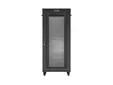 Комуникационен шкаф Lanberg rack cabinet 19' free-standing 37U600X800 (FLAT PACK) with mesh door LCD black