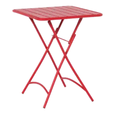 Сгъваема градинска маса РУБИНА- червен цвят