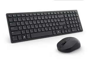 Комплект Dell Pro Compact Silent Keyboard and Mouse - KM555 - US International (QWERTY)