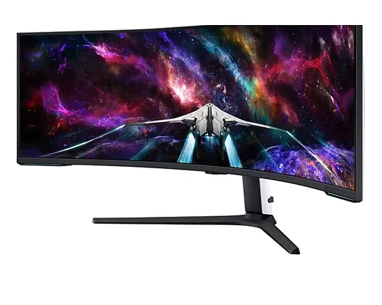 Монитор Samsung LS57CG952, 57" Odyssey Neo G95NC 57" Quantum Mini-LED Dual UHD, 7680x2160, 240Hz 1ms, HDMI, USB Hub, White/Black