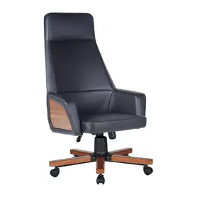 Директорски стол КАЙМАКЧАЛАН LND 10-сниман отред, черен цвят