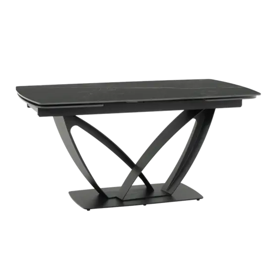 Трапезна маса ТЕМИРА разтегателна- черен цвят