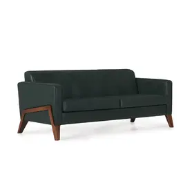 Диван триместен ОКОЛЧИЦА ELN 03- черен, сниман отпред