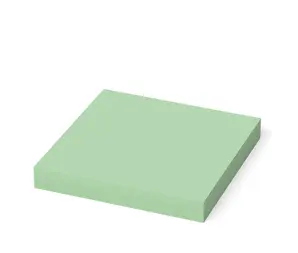 Самозалепващи листчета 75х75мм зелен пастел