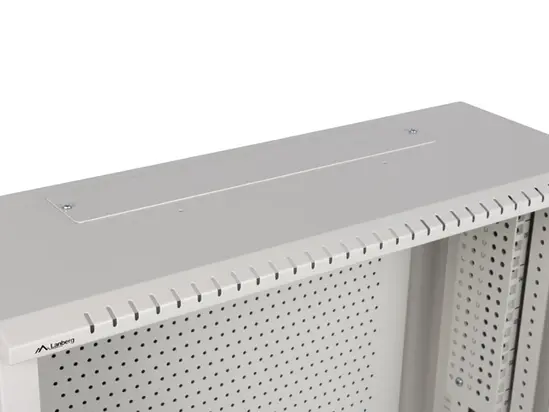 Комуникационен шкаф Lanberg rack cabinet 19' wall-mount 6U+3u540x200 low-profile grey (assembled)