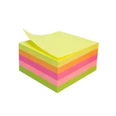 Самозалепващи листчета 50х50мм неон 250л