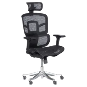 Директорски стол ДИЯН- снимка отпред, черен цвят