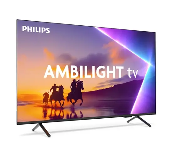 Телевизор Philips 65PUS851012, 65' 4K Ultra HD QLED, 3840x2160p, DVB-TT2T2-HDCSS2, 60Hz, Ambilight 3, Pixel Precise UHD, 90% DCI, HDR+, Titan OS, Dolby Atmos, Dolby Digital, VRR, 3*HDMI, 2*USB, 802.11ac, 20W RMS, Black