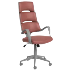 Директорски стол ОЛЕГ= сниман отпред, сив полипропилен