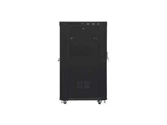 Комуникационен шкаф Lanberg rack cabinet 19' free-standing 22U800x1000 (flat pack) with mesh door lcd black v2