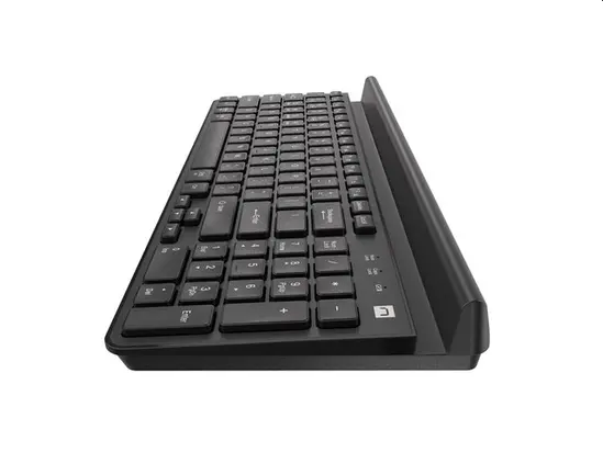 Комплект Natec Keyboard Felimare US Layout Wireless Bluetooth + 2.4 GHz Slim PnoneTablet Holder, Black