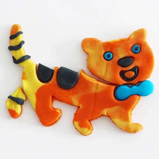 Моделин мек PRIMO 5 цвята с шаблон Котка