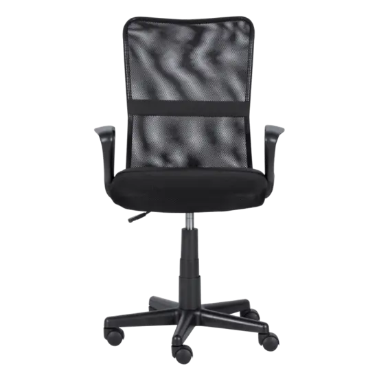 Работен стол ДОРИС-снимка отпред, черен цвят