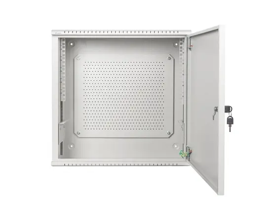 Комуникационен шкаф Lanberg rack cabinet 19' wall-mount 6U+3u540x200 low-profile grey (assembled)