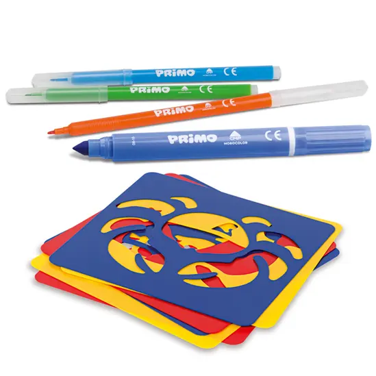 Флумастери Primo 36 броя и маркери Primo 36 броя + 3 шаблона