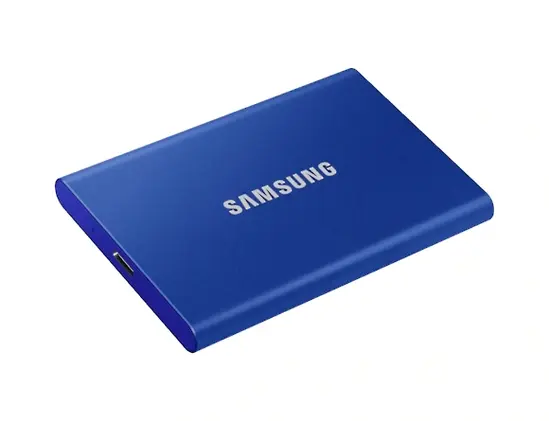 Твърд диск Samsung Portable SSD T7 2TB, Blue