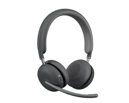 Слушалки Logitech Zone Wireless 2 Headset, Teams - GRAPHITE