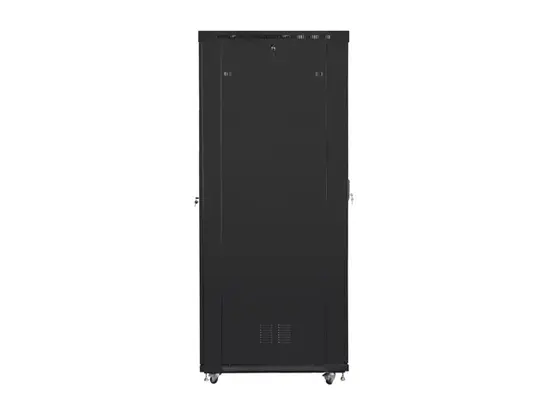 Комуникационен шкаф Lanberg rack cabinet 19' free-standing 47U800x1200 (flat pack) with glass door lcd black v2