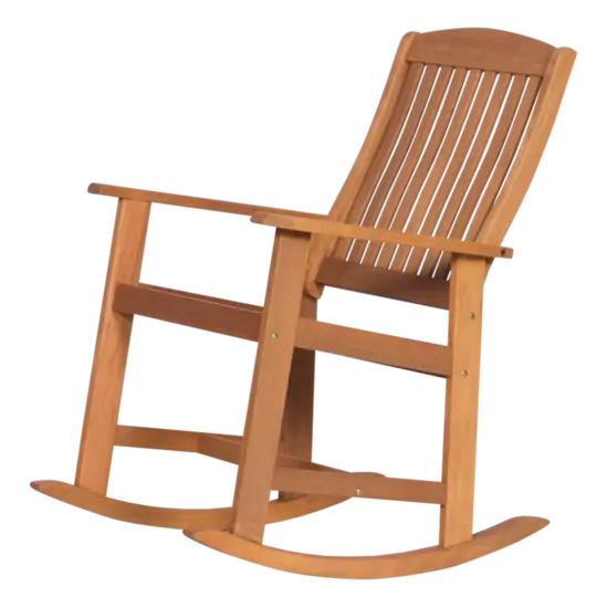 Градински люлеещ стол КРАСИ- снимка отстрани, люлеещ