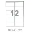 Самозалепващи етикети 105х48 12 бр.