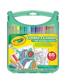 Маркери Crayola измиваеми в куфарче 65 части