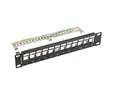 Пач панел Lanberg patch panel blank 12 port 1U 10' ftp for keystone modules black v2