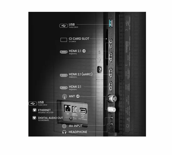 Телевизор Hisense, 100''  U7Q,ULED Smart, FALD, 165Hz, 5000:1,Quantum Dot, Dolby vision IQ,Vidaa, ADS, Black