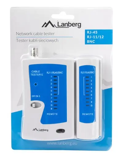 Инструмент Lanberg cable tester for RJ-45, RJ-12, RJ-11, coaxial