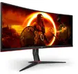 Монитор AOC CU34G2XP/BK, 34" Curved 1500R VA, WLED, 3440x1440@180Hz, 1ms GtG, 1ms MPRT, 430 cd/m2, 4000:1, 80M:1 DCR, Tilt, Height Adjust, Swivel, 2xHDMI, 2xDP, USB hub