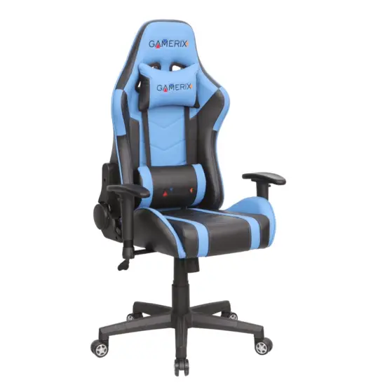 Геймърски стол ТИТАН- син цвят, геймърски