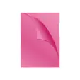 Джоб за документи L образен матиран 120 микр 100 бр-розов