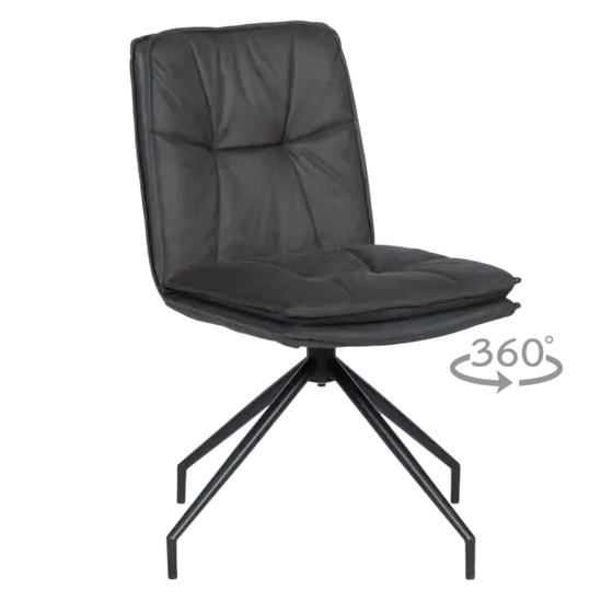 Трапезен стол АРОН- цвят графит