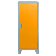 Метален гардероб детски BTL с 1 отделение- затворен, ранжев