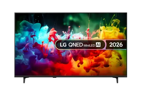 Телевизор LG 55QNED71B3B., 55" 4K QNED MiniLED Smart TV, 3840x2160, DVB-T2/C/S2, Alpha 7 AI Processor, HDR10 / HLG, webOS 26 ThinQ, VRR / ALLM / HGiG, 4K Super Upscaling, WiFi 5, Bluetooth 5.3, AirPlay 2, LAN, CI, HDMI, AI Sound Pro, Google Cast, 2 pole S