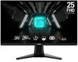 Монитор MSI G255F, 24.5", Rapid IPS, 180Hz, 1ms, 1920x1080 FHD, Anti-glare, Adaptive-sync, Night Vision, Frameless, Anti-Flicker, Less Blue Light, 300 nits, 1000:1, 100M:1, 1x Display Port (1.2a), 2x HDMI (2.0b), Headphone out, Tilt, FRAMELESS, 3.24 kg