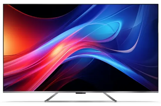 Телевизор Sharp 75GP7265E, 75" QLED Google TV, 4K Ultra HD 3840x2160 Frameless, AQUOS, DVB-TT2CSS2, Active Motion 1200, HDR10, Dolby Atmos, Dolby Vision, Google Assistant, HARMANKARDON, Chromecast Built-in, HDMI 2.1 with eARC, Aluminium finish, USB, 