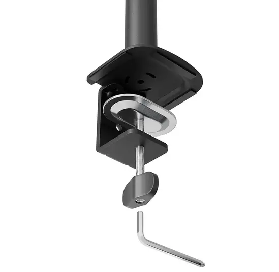 Стойка Neomounts Nero Single Flat Screen Desk Mount (phone holder+Quick-fix clampgrommet)