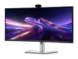 Монитор Dell P3426WEV, 34.1"  Curved Webcam Monitor, IPS Anti-Glare, 5ms, 100 Hz, 1500:1, 350 cd/m2, UW-QHD 3440x1440, 99% sRGB, HDMI, Display Port, USB-C Hub, RJ45, Webcam, KVM Switch, PD 90W, Height Adjustable, Pivot, Swivel, Tilt, Black