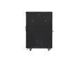 Комуникационен шкаф Lanberg rack cabinet 19' free-standing 22U600x800 (flat pack) with mesh door black