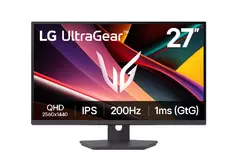 Монитор LG 27G610A-B, UltraGear 27" IPS, AG, 1ms (GtG), 200Hz, 1000:1, HDR400, sRGB 99%, 400cd/m2, QHD 2560x1440, NVIDIA G-SYNC, AMD FreeSync, HDMI, DisplayPort, Headphone Out, Reader mode, Tilt, Swivel, Height Adjustable, Pivot, Black